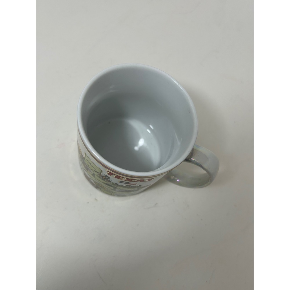 Vintage Texas Map Souvenir Coffee Mug Iridescent Pearlized Lusterware Ceramic - Picture 5 of 6